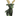 A House of Paws plush dog toy reindeer made from dark green tweed fabric with beige corduroy antlers, green ears and muzzle, and a purple nose, shown on a plain white background.