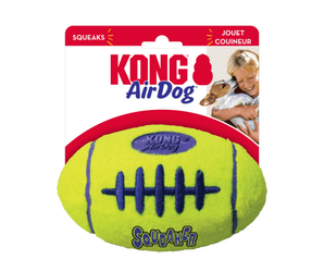 A KONG AirDog Football in its packaging