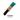 White background with a KONG Cat Kickeroo toy, which is half teal waffle fabric and half brown jute with a dark brown fluffy tail. Below the Kickeroo is three circles showing the available colours as teal, purple and red.