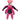 Pink and white stripy fabric Rabbit Dog Toy with dark blue fabric ears and belly attached to a cardboard backing, pictured on a white background.