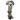 Snow Leopard long dog toy, on a white background.