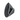 White background with a black Elizabethan style foam recovery collar with a grey rubber trim.