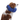White background with a close up of a brown and white collie type dog wearing a blue nylon donut style recovery collar.