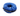 White background with an donut style blue nylon recovery collar.