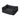 Bolster-type black dog bed pictured on a white background.