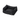 Bolster-type black dog bed pictured on a white background.