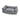 A rectangle Bolster-type grey dog bed with black trimming pictured on a white background.