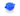 White background with a plastic Kruuse tablet crusher with a blue lid in a closed position.