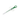 White background with a Kruuse syringe-type Tablet Introducer with a soft rubber tip, transparent outer layer and internal green plunger in a sideways position.