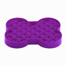 LickiMat SloDog Slow Feeder Plate Small purple close up on white background