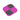 White background with a pink and grey square LickiMat Slomo slow feeder mat with a waffle and bobbly surface.