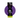 White background with a purple LickiMat Splash slow feeder with a criss-cross internal surface. The Splash bowl is in black cardboard packaging.