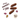 Three brown duck and venison sausage dog treats arranged on a white background with decorative autumn leaves and a badge that reads 'Proper Meat' and 'Little Moments of Joy'.