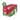 A retail display box filled with multiple packages of Lily's Kitchen Proper Treats for Dogs, beef flavor. The display box is green and red with cartoon dog illustrations, and a green circular 'x8' badge is shown in the top left corner against a white background.