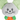Close up of mouse Cat toy's grey face and stitched details of eyes, nose, smile and whiskers on the face, green polka dot fabric ears, orange body with yellow stars and dark green legs pictured on a white background.