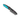 White background with a blue and black Mikki Deluxe Flea Comb with metal teeth and a small pink 'M' on the handle.