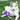Brown and white husky dog with Dark grey plush rabbit dog toy with stitched details of eyes, nose, whiskers and mouth, grey ears with pink stripy fabric on the inside, a purple heart on it's belly, purple arms and white rope legs attached to purple feet pictured on a grass verge.
