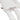 White bear shaped dog toy with long arms and legs, close up detail of opened pouch with Velcro on a white background