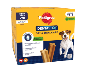 Pedigree Dentastix Daily Small Dog Treats pack of 70 on white background