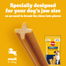 Pedigree Dentastix Daily Small Dog Treats graphic about how they are designed specifically for a small dogs