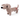 Sausage dog style dog toy with a long body made from cord effect fabric with floppy ears and a round black fleece nose stood on a white background.