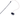 Black spider cat toy on a fishing-style rod with stitched eye and smile details. On a white background.