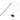 Black spider cat toy on a fishing-style rod with stitched eye and smile details. On a white background.