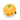 Top view of orange fruit plush toy with green leaf detail and a smiley face.