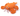 Orange plush dog toy on a white background.