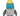 Front view of rocket dog toy with yellow top, blue middle, grey wings and bottom with multicoloured stars. Stitch detail of smiley face. Sat on a white background.