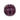 White background with a side view of a purple Petface Rubber Treat Ball Dog Toy.