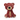 Brown teddy bear dog toy with a cream muzzle, belly and paws sat on a white background.