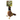 Small Pheasant dog toy with green and red head, animal print belly and wings and tail attached to a green cardboard backing with white text 'Forest Friends Phileas Pheasant' and smaller text saying 'Plush squeaky dog toy' pictured on a white background.