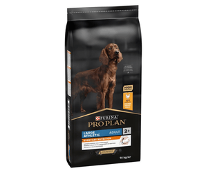 Purina Pro Large Athletic Breed Adult Dry Food (Chicken) on white background
