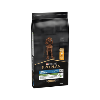 Purina Pro Large Athletic Breed Puppy Dry Food (Chicken) on white background