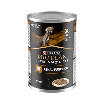Purina Pro Plan Veterinary Diets NF Renal Function Wet Dog Mousse on white background