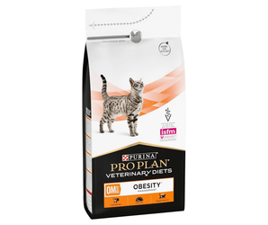Purina Pro Plan Veterinary Diets OM Obesity Dry Cat Food on white background