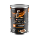 Purina Pro Plan Veterinary Diets OM Obesity Wet Dog Mousse on white background