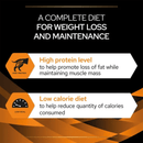 Purina Pro Plan Veterinary Diets OM Obesity Wet Dog Mousse info graphic
