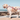 Italian Spinone Dog wearing a purple 'Red Dingo' dog collar and lead with purple hearts on it with a beach in the background.