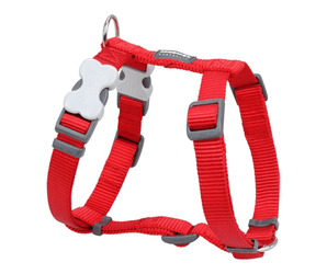 A Red Dingo Classic Red Dog Harness on a white background