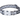 A close up of the Red Dingo Cool Grey Stars Dog Collar on a white background