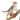 White background with a Abyssinian kitten wearing a light pink 'Red Dingo' kitten collar whilst climbing a branch.