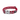 A Red Dingo Red Spots Dog Collar on a white background