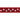 White background with close up of a red 'Red Dingo' dog collar with white stars along the length.