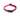 White background with a burgundy dog collar with pink hearts and pink trim. Featuring a black buckle and silver tag loop.