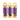 White background with three cat collars backed on cardboard with text 'Rosewood, Cat Collar, Adjustable collar, modern design' The collars are black with reflective cat eyes along the strap in either purple, green or yellow.
