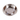 White background with a top view into a Rosewood stainless steel puppy pan with shallow sides.