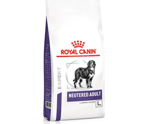 A bag of ROYAL CANIN® Neutered Adult for Large Dogs