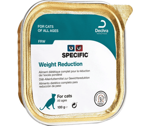 A tray of Specific weight reduction wet cat food.